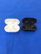 Lot of 2 Samsung Galaxy Plus Earbuds SM-R175 - Cases ONLY No Power **Read**