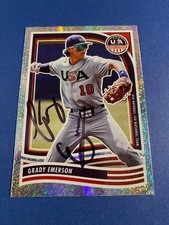 GRADY EMERSON 2024 PANINI STARS & STRIPES OPENING DAY #48 AUTO SIGNED MLB DRAFT