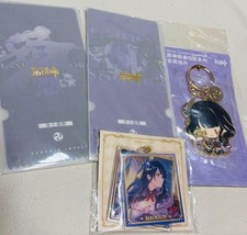 Genshin Impact Raiden Shogun Metal Keyholder, Metal Key Chain, Ticket, Set of 2