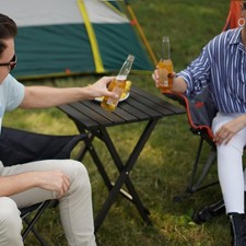 Collapsible Picnic Table for Outdoors | Portable X-Frame Camping Table