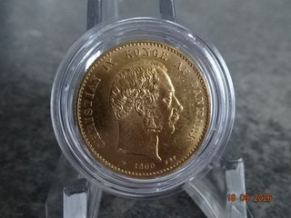 20 Dänische Kroner 1900 Goldmünze"König Christian IX." mit Kapsel