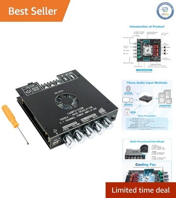 ZK-HT21 High-Performance Bluetooth Amplifier Board with Bass & Treble Controls