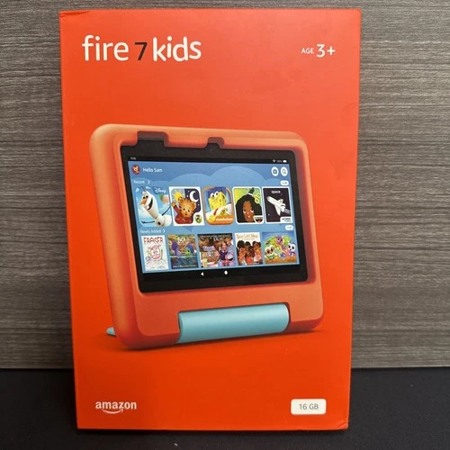 Amazon Fire 7” Kids Tablet 12th Gen 16GB Red Case WiFi 2022 - Brand New