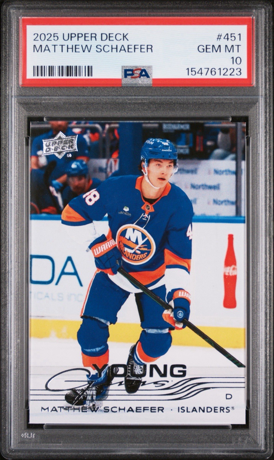 2025-26 Upper Deck - Young Guns - Matthew Schaefer (RC) - PSA 10🔥