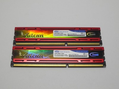 Team Group Vulcan 8GB (2x4GB) PC3-12800 DDR3 Computer Memory RAM TLD34G1600HC9BK