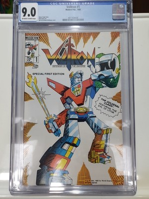 Comic Voltron #1 1985 C.G.C 9.0 (R4 B2 S2)