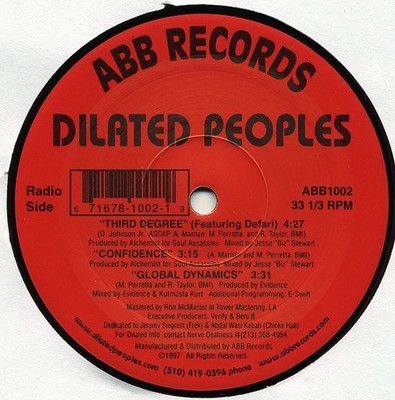 Dilated Peoples  feat. Defari   Third Degree (Single 12'') Vinyl 1997 ABB Records