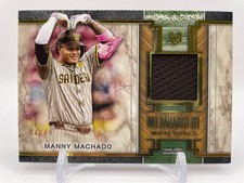 2025 Topps Museum Manny Machado Meaningful Material Gold Relic #/49 Padres