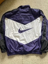 Vintage 90 s Nike Purple With Green Swoosh Windbreaker Jacket