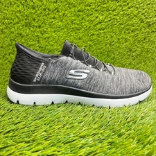 Skechers Summits Dazzling Haze Womens Size 6D Black White Athletic Shoes Sneaker