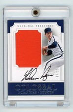2017 National Treasures- Nolan Ryan- Auto Autograph Jersey- Astros- 9/15