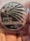 2015 APMEX 1 Troy Oz .999 Fine Silver Round RMC – American Flag Design