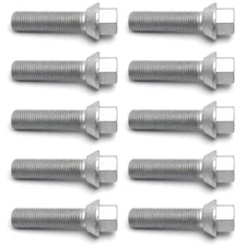 H&R 1455501 10 x Tapered Seat Wheel Lug Bolts 14 x 1.5 x 55 mm Set for Spacers