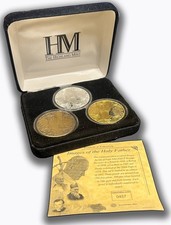 2005 Pope John Paul II Commemorative Proof Set (2) Silver (1) Bronze Medallion