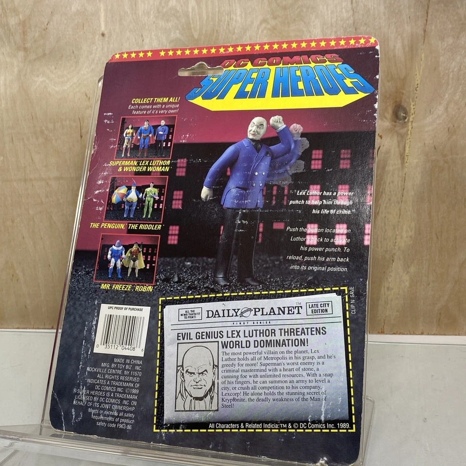 ToyBiz 1989 DC Comics Super Heroes Lex Luthor Action Figure New (1) - Image 4 of 4