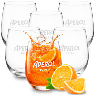 Aperol Spritz Gläser mit 500 ml im Set ideal für Aperoler als Aperol Gadget