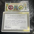 US $1 Banknote with Hand-Drawn Deadpool and X-Men Comic Art . One out of One — photo 3