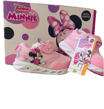 New Disney Minnie Mouse Light Up Sneaker Childs Size 6