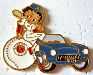 Lions Club Pins - BETTY BOOP AS A BOSTON RED SOX FAN