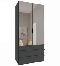Fälttürenschrank Oxford Kleiderschrank 100x58x216cm Farbe und Ausführung wählbar