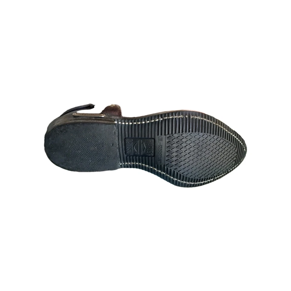 BOTAS WESTERN FEMININAS HARLEY DAVIDSON COURO MARROM TAMANHO 7.5 SEM DANOS VINTAGE - Imagem 3 de 4