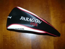 Paragon Limited Edition Driver Head Cover with Zipper - Black/Red/White 9.5/10