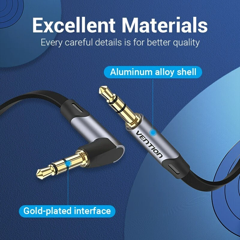 Headphone Aux Cable Audio Lead 3.5mm Jack to Jack Stereo PC Car Male 0.5m to 5m - Image 4 of 4