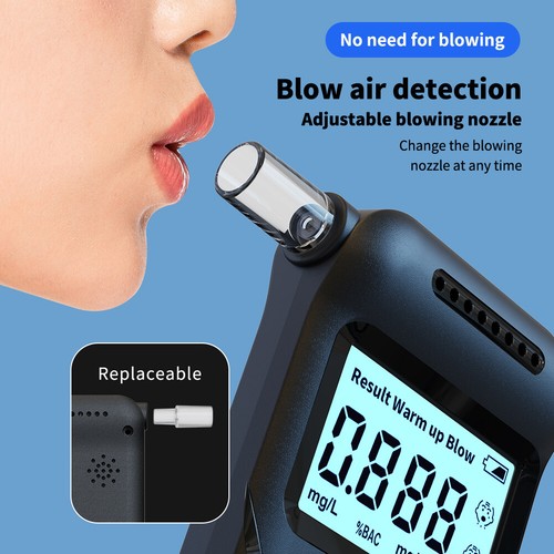 Digital Alcohol Tester LCD Display Portable Breathalyzer Drunk Driving Analyzer - Picture 1 of 24