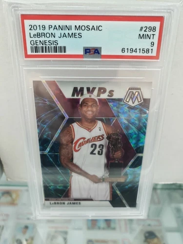 2019/20 Mosaic #298 Lebron James MVP Mosaic Genesis PSA 9 Cavaliers RARE