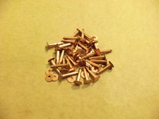 Copper Rivets Burrs 1" 12 Gauge SCA 1 Pound