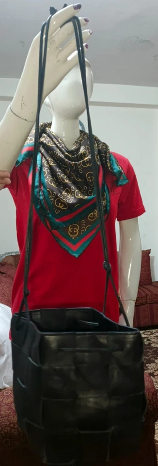 Bottega Veneta shoulder bag small cassette woven leather bag black - Image 3 of 4