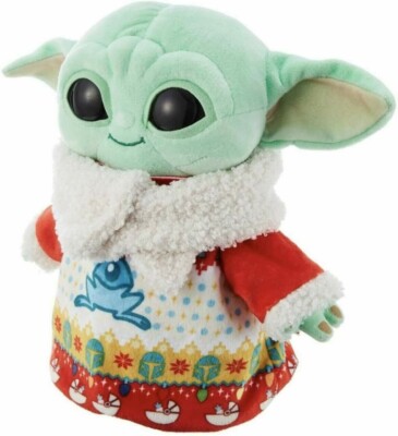 Star Wars Mandalorian The Child Grogu 8'' Plush Holiday Sweater Baby Yoda