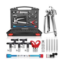 16 Pcs Airless Paint Sprayer Gun Kit with 3600 PSI Airless Paint Sp... Fast Ship
