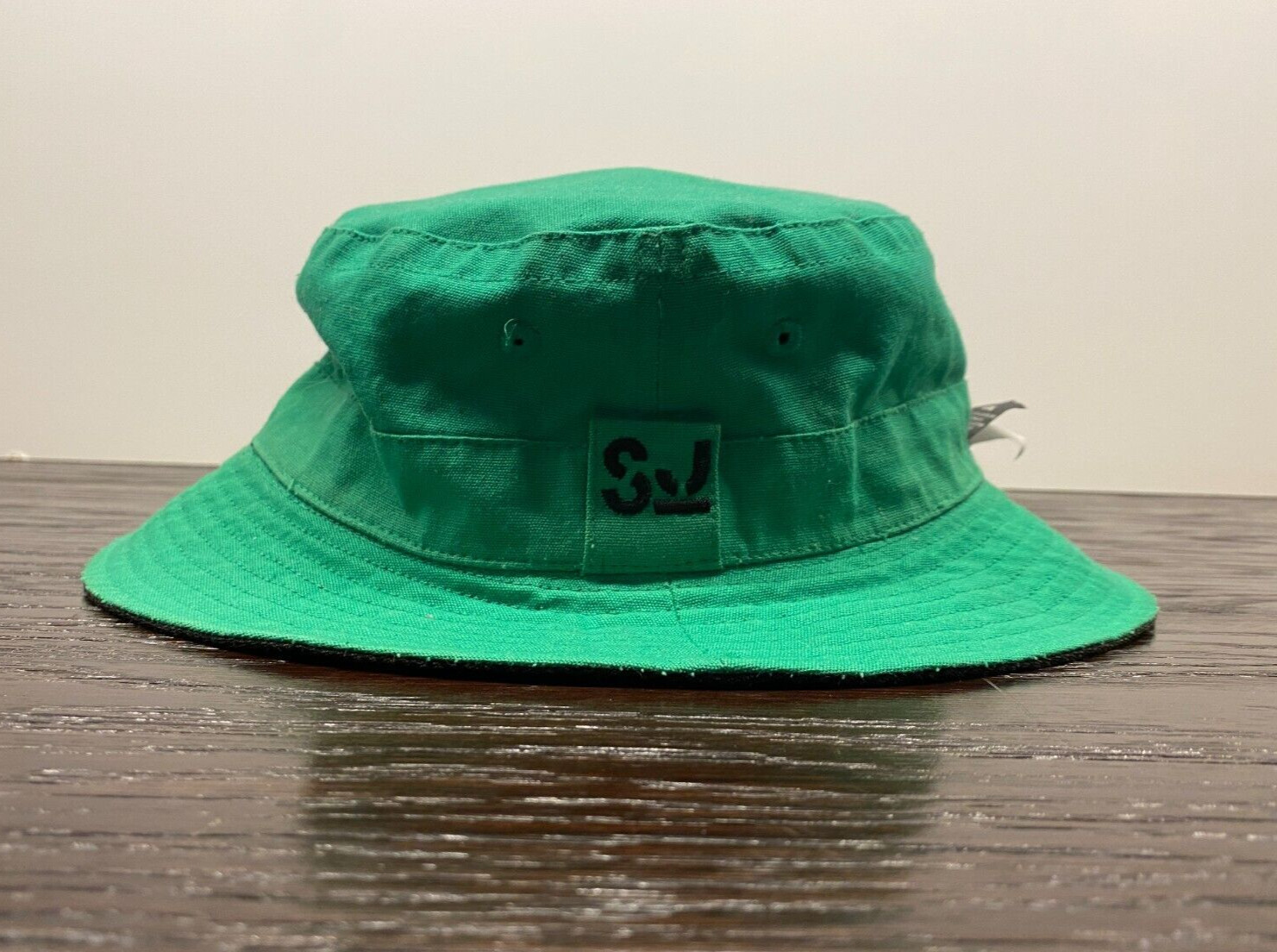 Sean John Bucket Hat Mens Large Green Twill Reversible Skate Beach Streetwear