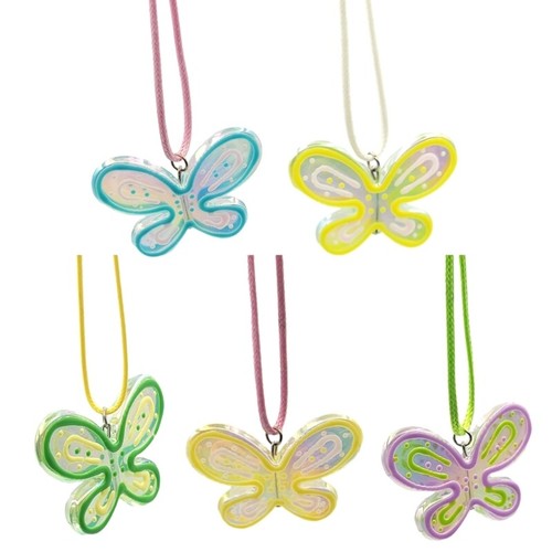 Sweet Colorful Butterfly Pendant Necklace Choker Fashion Neck Chain
