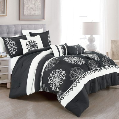 Deborah Luxury 7 Piece Comforter set U2fVYyPx7RguPkxf8y73NQsTD8mU7mBs