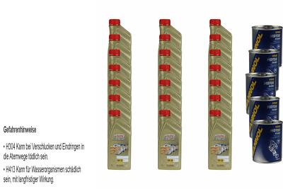 21L Motoröl Castrol EDGE Titanium FST 5W-30 LL 5xMotor Flush