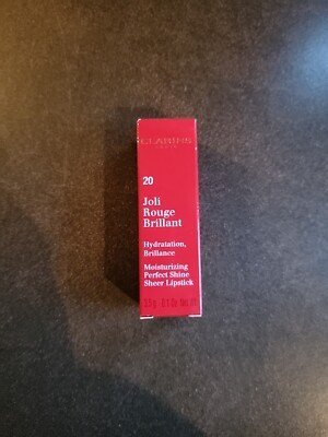 Clarins Joli Rouge Brilliant Lipstick #20 Coral Tulip .1 Oz.