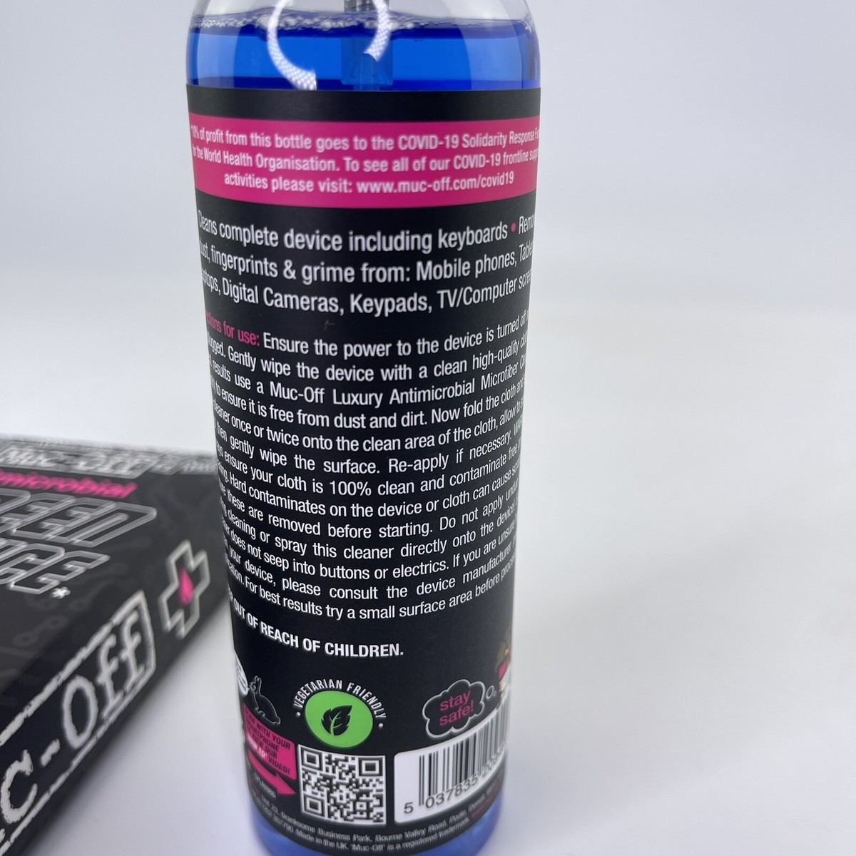 Muc-Off Nettoyant Antibactérien pour Appareils & Écrans - 250ml