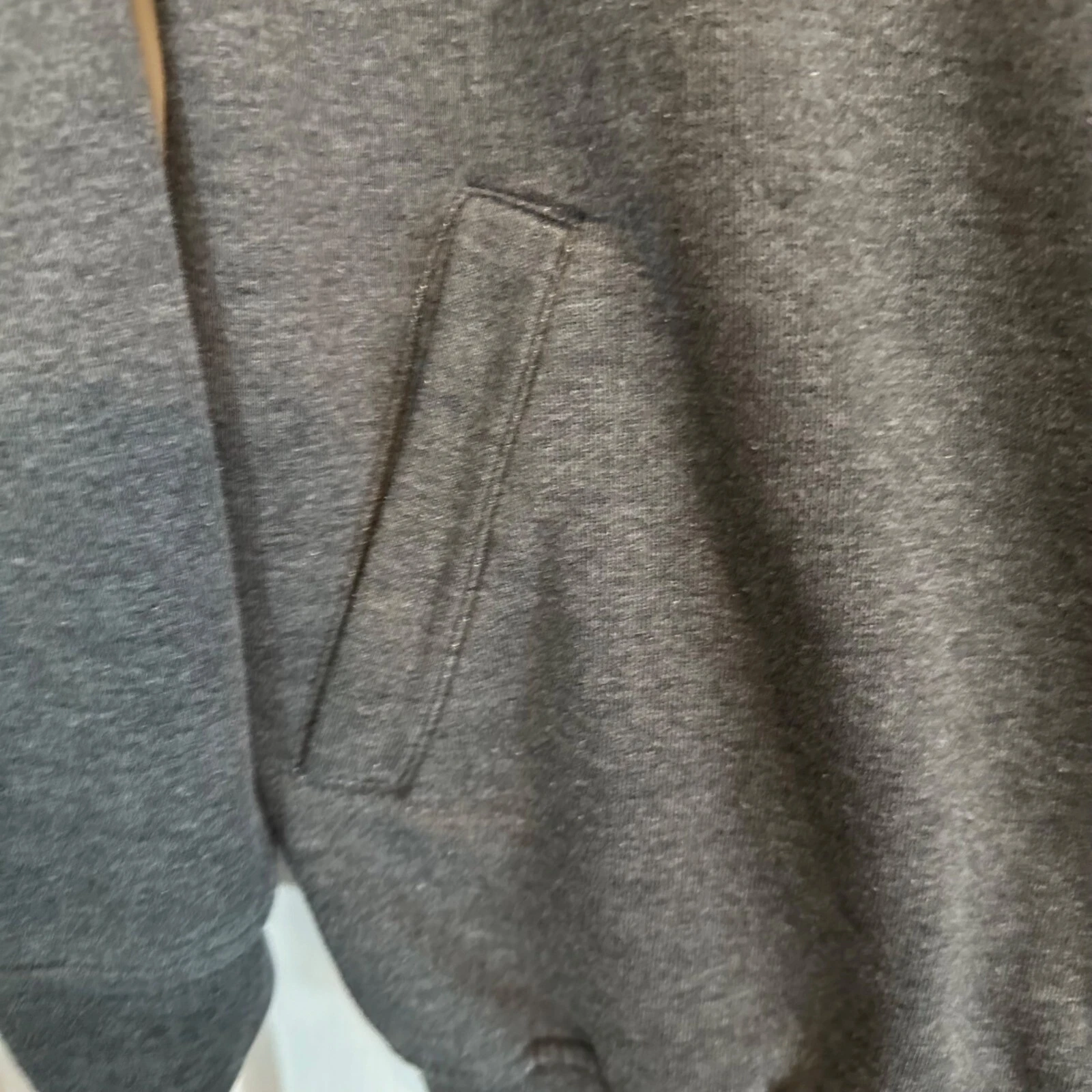 Norm Thompson Escape From The Ordinary Gray Sweat Zip Jacket SZ L Grandpacore - product detail image 4