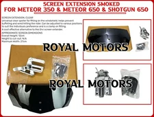 SCREEN EXTENSION BLACK FIT FOR ROYAL ENFIELD METEOR 350/METEOR 650 & SHOTGUN 650