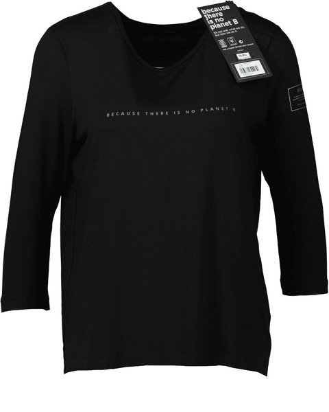 Neu! Ecoalf Damen T-Shirt 3/4-Arm Schwarz Gr. L-image
