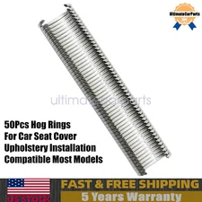 50pcs Hog Rings Seat Cover Upholster For Ford Chevy Dodge GMC Toyota