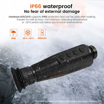 Jumelles Thermiques Numériques GTGUARD Hawkeye Ai15 - 384x288 - Zoom 8x - Vision Nocturne Pour Chasse