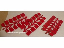 Merlau 1-3   rote Türen für Preiser Feuerwehrfahrzeuge - 3 Spritzlinge , H0 1:87