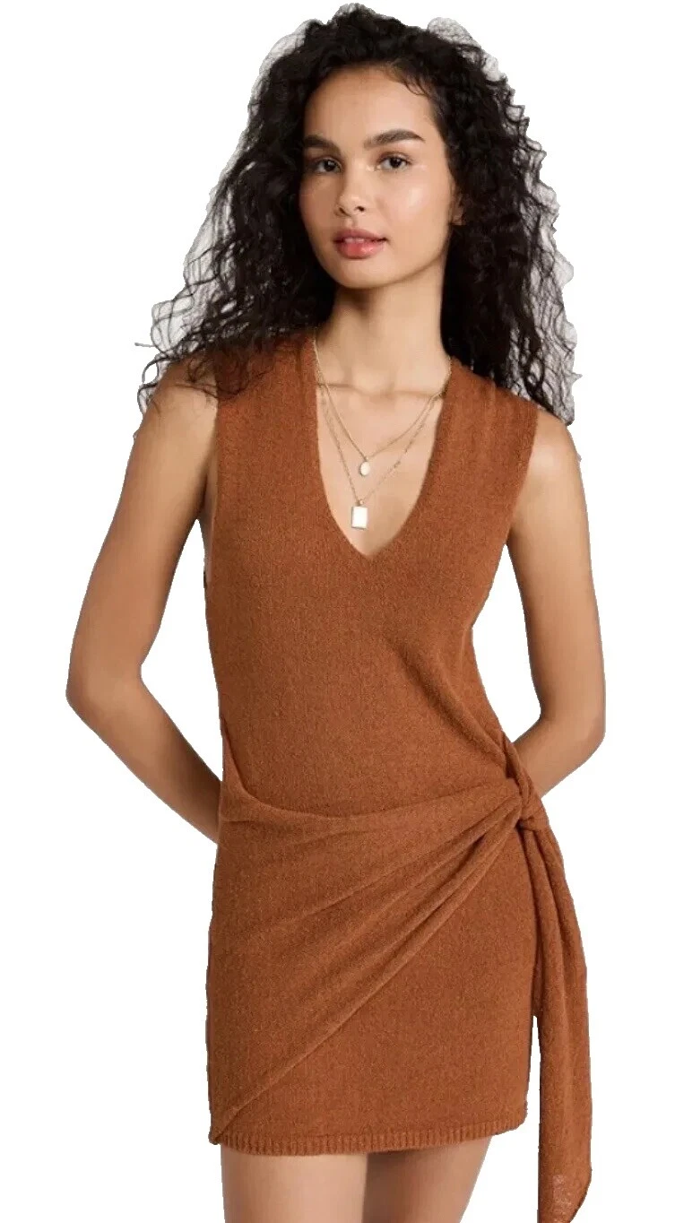 Free People Short Solid Sweater Dresses