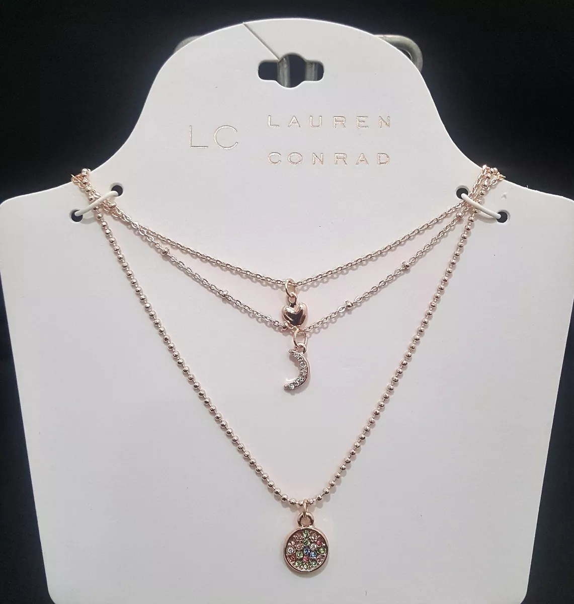Lauren conrad rose gold necklace clearance