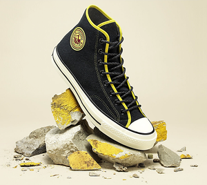 converse black yellow