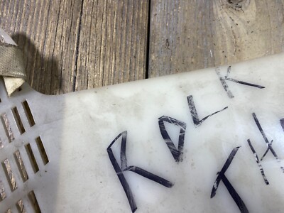 Plaque D'immatriculation Vintage Zeronine - Style Old School BMX, Occasion Avec Craquelures