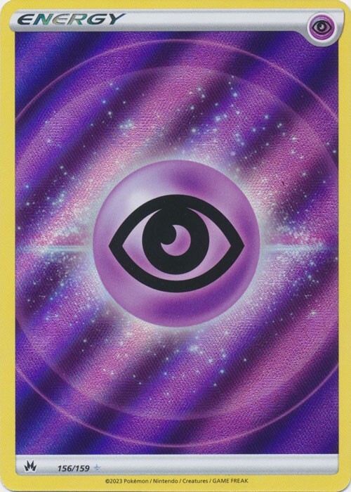 Psychic Energy Texture Full Art 156/159 Ultra Rare Crown Zenith Pokemon TCG